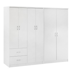 ΝΤΟΥΛΑΠΑ 6ΦΥΛΛΗ BLAKELY HM21235.05 ΜΕΛΑΜΙΝΗ ΧΡΩΜΑ ΛΕΥΚΟ 201x43x181Υεκ