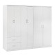 ΝΤΟΥΛΑΠΑ 6ΦΥΛΛΗ BLAKELY HM21235.05 ΜΕΛΑΜΙΝΗ ΧΡΩΜΑ ΛΕΥΚΟ 201x43x181Υεκ