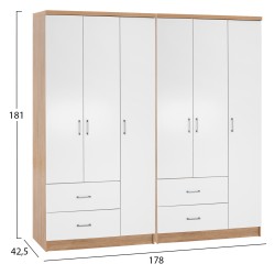 ΝΤΟΥΛΑΠΑ 6ΦΥΛΛΗ CAESAR HM21236.02 ΜΕΛΑΜΙΝΗ SONAMA & ΛΕΥΚΟ 180x42,5Χ181Υεκ. ΝΤΟΥΛΑΠΑ 6ΦΥΛΛΗ CAESAR HM21236.02 ΜΕΛΑΜΙΝΗ SONAMA & ΛΕΥΚΟ 180x42,5Χ181Υεκ.