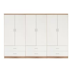 ΝΤΟΥΛΑΠΑ 6ΦΥΛΛΗ REINA ME 6 ΣΥΡΤΑΡΙΑ HM21060.06 ΜΕΛΑΜΙΝΗ ΣΕ ΛΕΥΚΟ-ΣΟΝΑΜΑ 240x42x181Υεκ