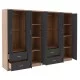 ΝΤΟΥΛΑΠΑ 8ΦΥΛΛΗ BRIANA HM21237.01 ΜΕΛΑΜΙΝΗ SONAMA & ΣΚΟΥΡΟ ΓΚΡΙ 241x42,5Χ180,5Υεκ.