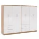 ΝΤΟΥΛΑΠΑ 8ΦΥΛΛΗ BRIANA HM21237.02 ΜΕΛΑΜΙΝΗ SONAMA & ΛΕΥΚΟ 241x42,5Χ180,5Υεκ.