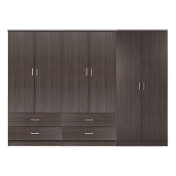 ΝΤΟΥΛΑΠΑ REINA HM21062.01 6ΦΥΛΛΗ ME 4 ΣΥΡΤΑΡΙΑ-ΜΕΛΑΜΙΝΗ ΣΕ ZEBRANO 240x43x181Υεκ.