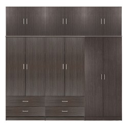 ΝΤΟΥΛΑΠΑ REINA HM21063.01 6ΦΥΛΛΗ-4 ΣΥΡΤΑΡΙΑ-ΠΑΤΑΡΙ-ΜΕΛΑΜΙΝΗ ΣΕ ZEBRANO 240x43x241Υεκ