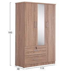ΝΤΟΥΛΑΠΑ ΜΕ ΚΑΘΡΕΦΤΗ & ΣΥΡΤΑΡΙΑ JARRY HM2485.11 SONAMA OAK ΜΕΛΑΜΙΝΗ 119x48x183Υεκ ΝΤΟΥΛΑΠΑ ΜΕ ΚΑΘΡΕΦΤΗ & ΣΥΡΤΑΡΙΑ JARRY HM2485.11 SONAMA OAK ΜΕΛΑΜΙΝΗ 119x48x183Υεκ