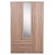 ΝΤΟΥΛΑΠΑ ΜΕ ΚΑΘΡΕΦΤΗ & ΣΥΡΤΑΡΙΑ JARRY HM2485.11 SONAMA OAK ΜΕΛΑΜΙΝΗ 119x48x183Υεκ