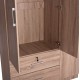 ΝΤΟΥΛΑΠΑ ΜΕ ΚΑΘΡΕΦΤΗ & ΣΥΡΤΑΡΙΑ JARRY HM2485.11 SONAMA OAK ΜΕΛΑΜΙΝΗ 119x48x183Υεκ