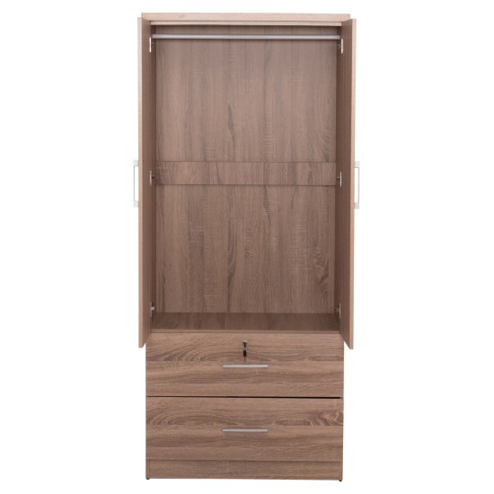 ΝΤΟΥΛΑΠΑ ΜΕ ΣΥΡΤΑΡΙΑ REINA HM2484.11 SONAMA OAK ΜΕΛΑΜΙΝΗ 80x48x183Υεκ.