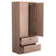 ΝΤΟΥΛΑΠΑ ΜΕ ΣΥΡΤΑΡΙΑ REINA HM2484.11 SONAMA OAK ΜΕΛΑΜΙΝΗ 80x48x183Υεκ.