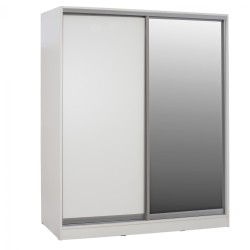 ΝΤΟΥΛΑΠΑ ADLER ΜΕΛΑΜΙΝΗΣ ΛΕΥΚΗ ΜΕ ΚΑΘΡΕΠΤΗ HM2434.03 160x60x210 εκ. ΝΤΟΥΛΑΠΑ ADLER ΜΕΛΑΜΙΝΗΣ ΛΕΥΚΗ ΜΕ ΚΑΘΡΕΠΤΗ HM2434.03 160x60x210 εκ.