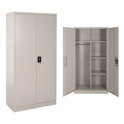 ΝΤΟΥΛΑΠΑ ΜΕΤΑΛΛΙΚΗ CLOD HM5961.11 2ΦΥΛΛΗ ΜΕ ΧΩΡΙΣΜΑ ΑΝΟΙΧΤΟ ΓΚΡΙ 90Χ40Χ180Yεκ.