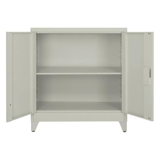 ΝΤΟΥΛΑΠΑ ΜΕΤΑΛΛΙΚΗ DURON HM11980 2-ΦΥΛΛΗ ΜΕ 2 ΑΠΟΘ.ΧΩΡΟΥΣ & ΠΟΔΙΑ-ΓΚΡΙ 90Χ40Χ100Υεκ.