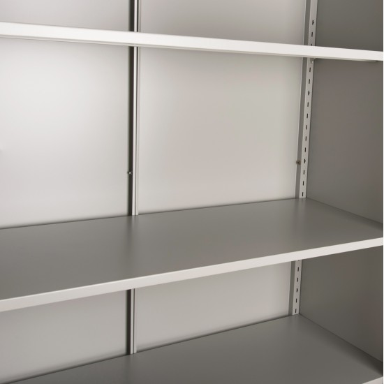 ΝΤΟΥΛΑΠΑ ΜΕΤΑΛΛΙΚΗ DURON HM21000 ΔΙΦΥΛΛΗ ΜΕ 5 ΑΠΟΘ.ΧΩΡΟΥΣ & ΠΟΔΙΑ- ΓΚΡΙ 90Χ40Χ190Yεκ