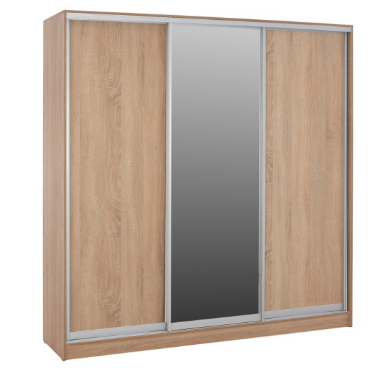 ΝΤΟΥΛΑΠΑ ΣΥΡΟΜΕΝΗ ADLER  ΜΕΛΑΜΙΝΗΣ SONAMA ΜΕ ΚΑΘΡΕΦΤΗ 3ΦΥΛΛΗ HM2461.01  183x60x220 εκ.