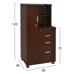 ΝΤΟΥΛΑΠΙ ΓΡΑΦΕΙΟΥ VANCE ΕΠΑΓΓΕΛΜΑΤΙΚΟ WENGE HM2053.12 80X40X82Υ εκ.