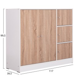 ΝΤΟΥΛΑΠΙ ΜΕ 4 ΑΠΟΘ.ΧΩΡΟΥΣ MATIN HM2480.01 SONAMA OAK-ΛΕΥΚΗ ΜΕΛΑΜΙΝΗ 117x39,5x99,5Υεκ ΝΤΟΥΛΑΠΙ ΜΕ 4 ΑΠΟΘ.ΧΩΡΟΥΣ MATIN HM2480.01 SONAMA OAK-ΛΕΥΚΗ ΜΕΛΑΜΙΝΗ 117x39,5x99,5Υεκ