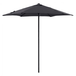 ΟΜΠΡΕΛΑ ΑΛΟΥΜΙΝΙΟΥ KACEN Φ250x236 εκ. ΜΕ 6 ΑΚΤΙΝΕΣ ΓΚΡΙ ΠΑΝΙ HM6030.10