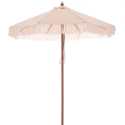 ΟΜΠΡΕΛΑ ΕΠΑΓΓΕΛΜΑΤΙΚΗ WAGNER ΜΑΚΡΑΜΕ ΚΡΟΣΙ ΜΠΕΖ ΜΕ ΞΥΛΙΝΟ ΣΚΕΛΕΤΟ 3X3X2.50Υm HM5778.01