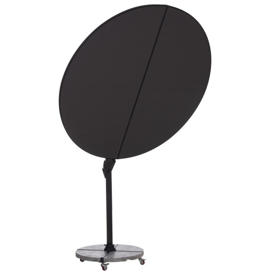 ΟΜΠΡΕΛΑ ΜΕ ΒΑΣΗ ΣΕΙΡΑ CANNOPY HM21285.01 ΑΛΟΥΜΙΝΙΟ & ΓΡΑΝΙΤΗΣ-ΜΟΛΥΒΙ ΧΡΩΜΑ Φ2,2μ