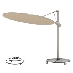 ΟΜΠΡΕΛΑ ΜΕ ΒΑΣΗ ΣΕΙΡΑ CANNOPY HM21285.01 ΑΛΟΥΜΙΝΙΟ & ΓΡΑΝΙΤΗΣ-ΜΟΛΥΒΙ ΧΡΩΜΑ Φ2,2μ