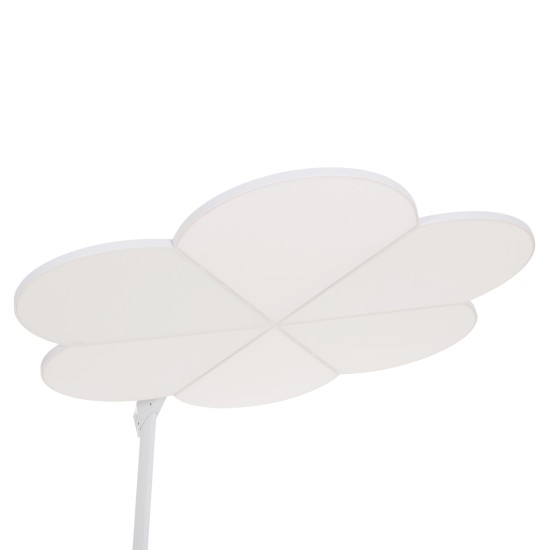 ΟΜΠΡΕΛΑ ΜΕ ΒΑΣΗ ΣΕΙΡΑ CANNOPY (flower) HM21286.02 ΑΛΟΥΜΙΝΙΟ-ΓΡΑΝΙΤΗΣ-ΛΕΥΚΟ 2,38x2,2μ