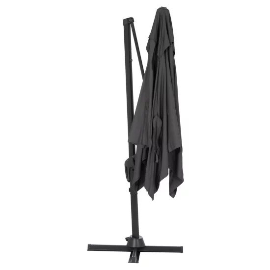 ΟΜΠΡΕΛΑ ΠΙΣΙΝΑΣ JAVANTE HM6623.01 ΓΚΡΙ ΑΛΟΥΜΙΝΙΟ & ΣΚΙΑΣΤΡΟ 2.7x2.7x2.7Yμ