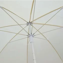 ΟΜΠΡΕΛΑ ΘΑΛΑΣΣΗΣ RANDALL 2.20μ HM6015.01 ΛΕΥΚΗ 8 ΑΚΤΙΝΕΣ FIBERGLASS