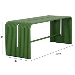 ΠΑΓΚΑΚΙ 2-ΘΕΣΙΟ ΣΕΙΡΑ INTREPID HM6327.07 ΑΛΟΥΜΙΝΙΟ ΣΕ ΠΡΑΣΙΝΟ ΧΡΩΜΑ 109,5x37x42Υ ΠΑΓΚΑΚΙ 2-ΘΕΣΙΟ ΣΕΙΡΑ INTREPID HM6327.07 ΑΛΟΥΜΙΝΙΟ ΣΕ ΠΡΑΣΙΝΟ ΧΡΩΜΑ 109,5x37x42Υ