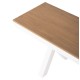 ΠΑΓΚΑΚΙ ΑΛΟΥΜΙΝΙΟΥ TAWNEE HM6040.02 ΛΕΥΚΟ-POLYWOOD ΚΑΘΙΣΜΑ ΦΥΣΙΚΟ 220x36x44,5Υεκ.