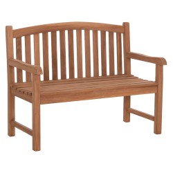 ΠΑΓΚΑΚΙ ΚΗΠΟΥ 2ΘΕΣΙΟ ELENA HM6651 ΞΥΛΟ TEAK--ΦΥΣΙΚΟ 120x60x95Υεκ.