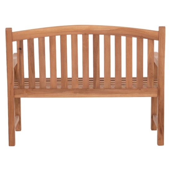 ΠΑΓΚΑΚΙ ΚΗΠΟΥ 2ΘΕΣΙΟ ELENA HM6651 ΞΥΛΟ TEAK--ΦΥΣΙΚΟ 120x60x95Υεκ.