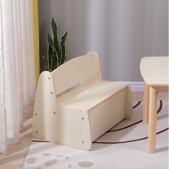 ΠΑΓΚΑΚΙ ΠΑΙΔΙΚΟ ΜΕ ΑΠΟΘ.ΧΩΡΟ RICKI HM18342.01 MDF & ΚΟΝΤΡΑΠΛΑΚΕ ΦΥΣΙΚΟ 63x43x47Υεκ