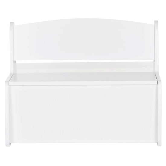 ΠΑΓΚΑΚΙ ΠΑΙΔΙΚΟ ΜΕ ΑΠΟΘ.ΧΩΡΟ RICKI HM18342.03 MDF & ΚΟΝΤΡΑΠΛΑΚΕ ΛΕΥΚΟ 63x43x47Υεκ