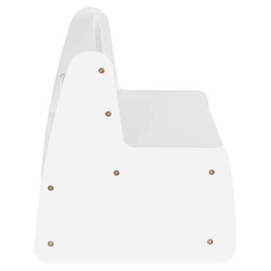 ΠΑΓΚΑΚΙ ΠΑΙΔΙΚΟ ΜΕ ΑΠΟΘ.ΧΩΡΟ RICKI HM18342.03 MDF & ΚΟΝΤΡΑΠΛΑΚΕ ΛΕΥΚΟ 63x43x47Υεκ