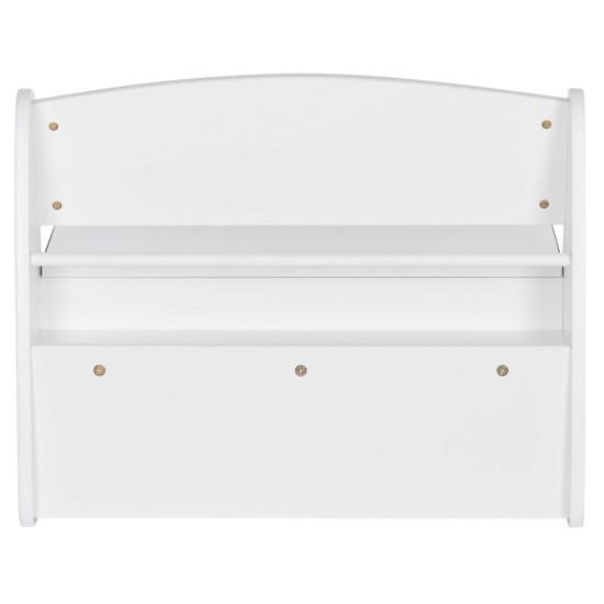 ΠΑΓΚΑΚΙ ΠΑΙΔΙΚΟ ΜΕ ΑΠΟΘ.ΧΩΡΟ RICKI HM18342.03 MDF & ΚΟΝΤΡΑΠΛΑΚΕ ΛΕΥΚΟ 63x43x47Υεκ