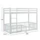 ΠΑΙΔΙΚΗ ΚΟΥΚΕΤΑ τ.MONTESSORI ΜΕ ΠΑΡΚΑΚΙ PLAYKID HM703.03 ΞΥΛΟ ΠΕΥΚΟΥ ΛΕΥΚΟ ΓΙΑ 190x90εκ