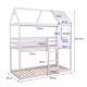 ΠΑΙΔΙΚΗ ΚΟΥΚΕΤΑ ΣΠΙΤΑΚΙ  τ.MONTESSORI HOOD HM705.03 ΞΥΛΟ ΠΕΥΚΟΥ ΣΕ ΛΕΥΚΟ-ΣΤΡΩΜΑΤΑ 190x90εκ
