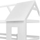 ΠΑΙΔΙΚΗ ΚΟΥΚΕΤΑ ΣΠΙΤΑΚΙ  τ.MONTESSORI HOOD HM705.03 ΞΥΛΟ ΠΕΥΚΟΥ ΣΕ ΛΕΥΚΟ-ΣΤΡΩΜΑΤΑ 190x90εκ
