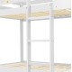 ΠΑΙΔΙΚΗ ΚΟΥΚΕΤΑ ΣΠΙΤΑΚΙ  τ.MONTESSORI HOOD HM705.03 ΞΥΛΟ ΠΕΥΚΟΥ ΣΕ ΛΕΥΚΟ-ΣΤΡΩΜΑΤΑ 190x90εκ