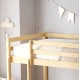 ΠΑΙΔΙΚΗ ΚΟΥΚΕΤΑ τ.MONTESSORI ΜΕ ΠΑΡΚΑΚΙ PLAYKID HM703.01 ΞΥΛΟ ΠΕΥΚΟΥ ΦΥΣΙΚΟ ΓΙΑ 190x90εκ