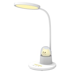 ΠΑΙΔΙΚΟ ΦΩΤΙΣΤΙΚΟ ΓΡΑΦΕΙΟΥ LED BADOO ΦΙΓΟΥΡΑ ΓΑΤΑΣ HM4449.03 ΓΑΛΑΖΙΟ-ΛΕΥΚΟ ABS