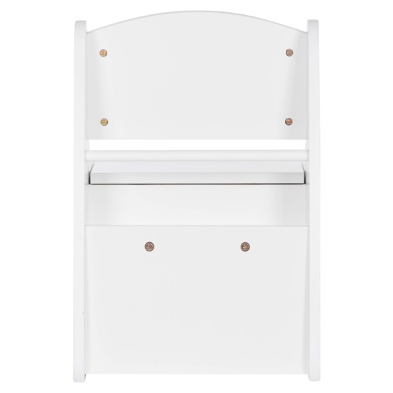 ΠΑΙΔΙΚΟ ΚΑΡΕΚΛΑΚΙ ΜΕ ΑΠΟΘ.ΧΩΡΟ RICKI HM18343.03 ΚΟΝΤΡΑΠΛΑΚΕ/MDF ΛΕΥΚΟ 33x43x47Υεκ