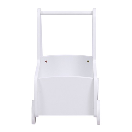 ΠΑΙΔΙΚΟ ΤΡΟΛΕΥ/ΚΑΡΟΤΣΑΚΙ RICKI HM18341.03 MDF & ΚΟΝΤΡΑΠΛΑΚΕ ΛΕΥΚΟ 33x45x50Υεκ