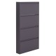 ΠΑΠΟΥΤΣΟΘΗΚΗ STARK HM6634.03 ΜΕΤΑΛΛΙΚΗ ΑΝΘΡΑΚΙ--4 ΜΑΓΝΗΤΙΚΕΣ ΠΟΡΤΕΣ 71x15x137Υεκ