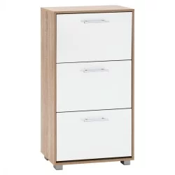 ΠΑΠΟΥΤΣΟΘΗΚΗ DAVINA ΜΕΛΑΜΙΝΗΣ 3ΘΕΣΕΩΝ HM2221.05 ΛΕΥΚΗ 62Χ24Χ110Υ εκ.