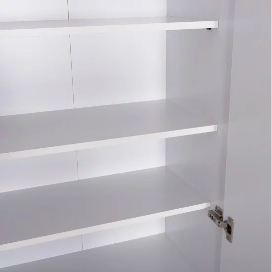 ΠΑΠΟΥΤΣΟΘΗΚΗ-ΝΤΟΥΛΑΠΑ CLUSE HM2403.03 ΜΕΛΑΜΙΝΗ ΛΕΥΚΟ ΧΡΩΜΑ 60Χ36,5Χ186,5Υεκ.