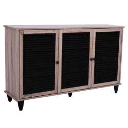 ΠΑΠΟΥΤΣΟΘΗΚΗ-ΝΤΟΥΛΑΠΙ MCKENNA 3ΠΟΡΤΕΣ HM2267.02 SONAMA-ΜΑΥΡΟ 112x30x68,5Υ εκ.