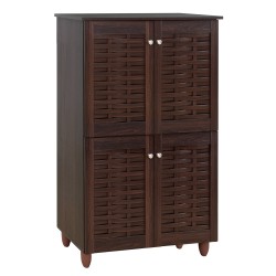 ΠΑΠΟΥΤΣΟΘΗΚΗ-ΝΤΟΥΛΑΠΙ KABIRA 4 ΠΟΡΤΕΣ HM2210.01 WENGE 77Χ34Χ123εκ.