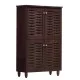 ΠΑΠΟΥΤΣΟΘΗΚΗ-ΝΤΟΥΛΑΠΙ KABIRA 4 ΠΟΡΤΕΣ HM2210.01 WENGE 77Χ34Χ123εκ.