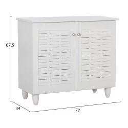 ΠΑΠΟΥΤΣΟΘΗΚΗ-ΝΤΟΥΛΑΠΙ CASSIOPE HM2208.05 ΜΕΛΑΜΙΝΗ ΛΕΥΚΗ ΜΕ ΠΟΔΙΑ 77Χ34Χ67.5Υεκ.